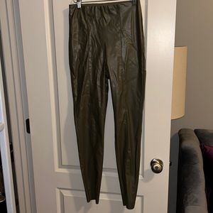 H&M faux leather pants